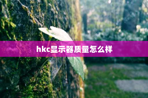 hkc显示器质量怎么样 HKC的显示器质量怎么样啊？