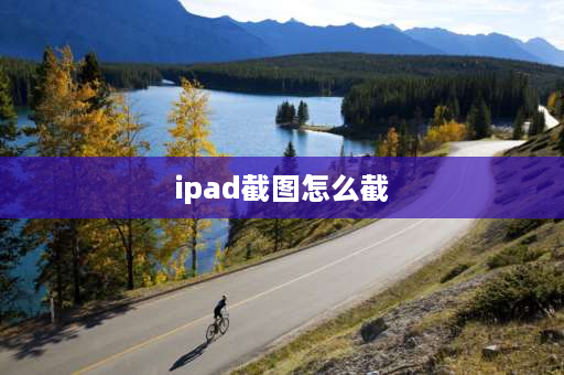 ipad截图怎么截 iPad怎么截屏？