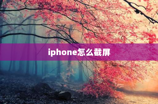 iphone怎么截屏 苹果手机怎么截屏？