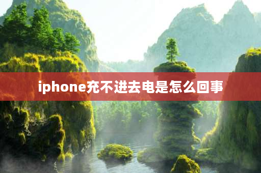 iphone充不进去电是怎么回事 iphone冲不进去电怎么回事手机充不进电7个小妙招？