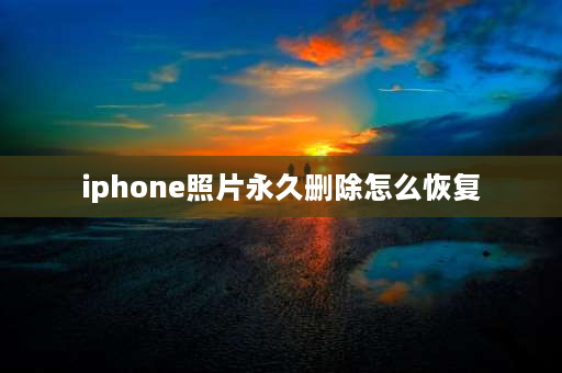 iphone照片永久删除怎么恢复 苹果手机没有备份的照片怎么恢复？