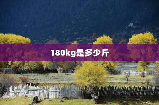 180kg是多少斤 100公斤是多少斤的人？