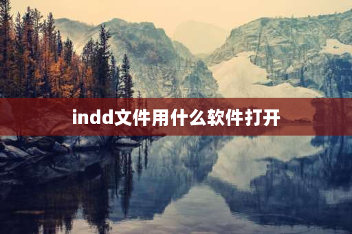 indd文件用什么软件打开 indd怎么做页码？