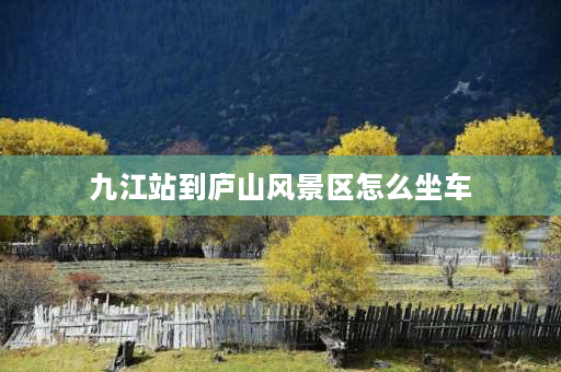 九江站到庐山风景区怎么坐车 九江到庐山火车站的公交路线？