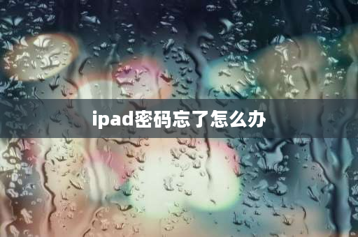 ipad密码忘了怎么办 ipad手机密码忘了怎么解锁？