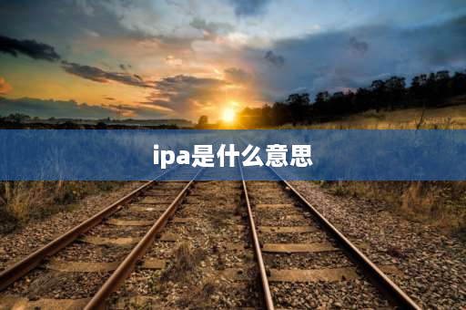 ipa是什么意思 ipa桶是什么桶？