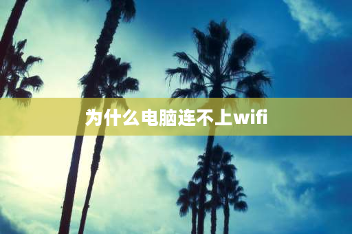 为什么电脑连不上wifi 为什么电脑连不上自己家的wifi？