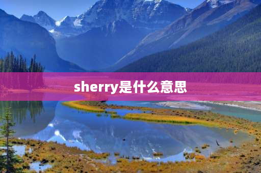 sherry是什么意思 SHERRY是什么意思？