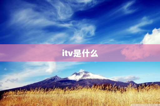 itv是什么 手机itv是什么？