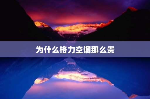 为什么格力空调那么贵 为什么海尔空调和格力空调价格相差很大呢？