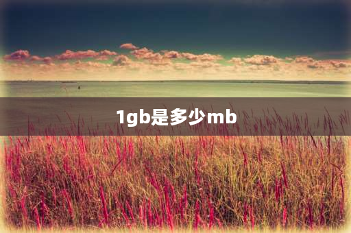 1gb是多少mb 1gb=多少Mb电脑容量？