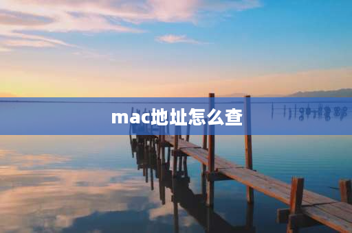 mac地址怎么查 mac地址如何查？