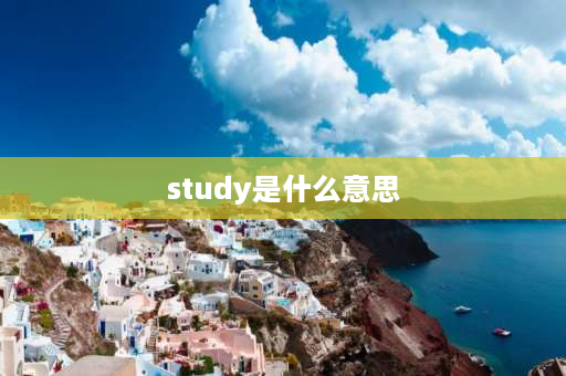 study是什么意思 study复数是studys还是studies？