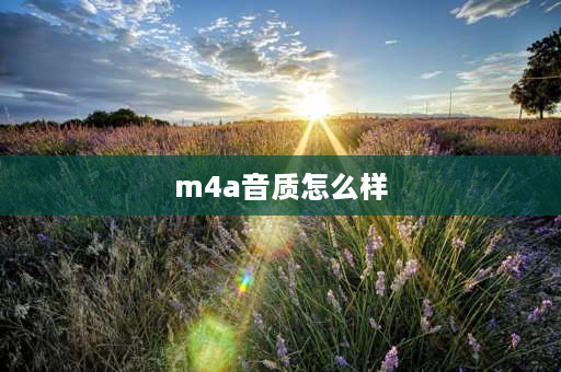 m4a音质怎么样 m4a和AAC那一个格式音质好呢？