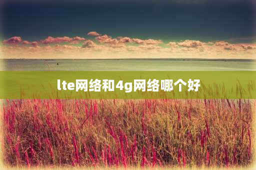 lte网络和4g网络哪个好 lte快还是5g快？