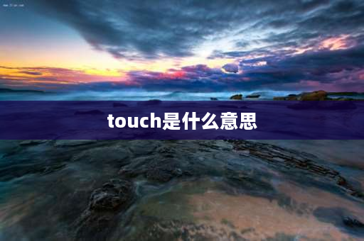 touch是什么意思 使用touchid登录的意思？