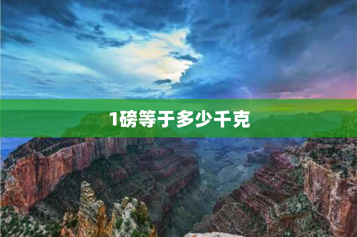 1磅等于多少千克 一磅是多少千克？