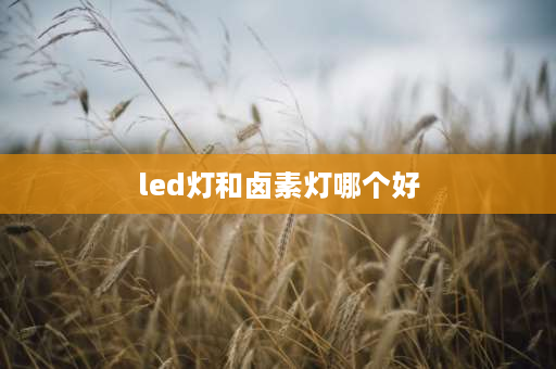 led灯和卤素灯哪个好 led好还是卤素灯好？