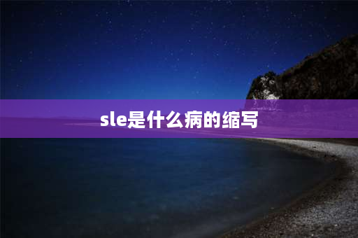 sle是什么病的缩写 SLE显示器是什么牌子？