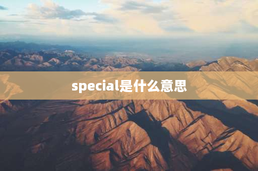 special是什么意思 Special和especially有什么区别？