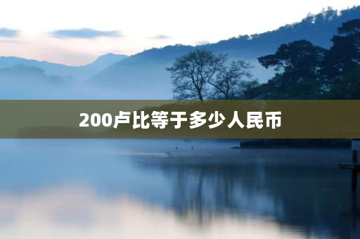 200卢比等于多少人民币 20万卢比在印度可以生活多久？