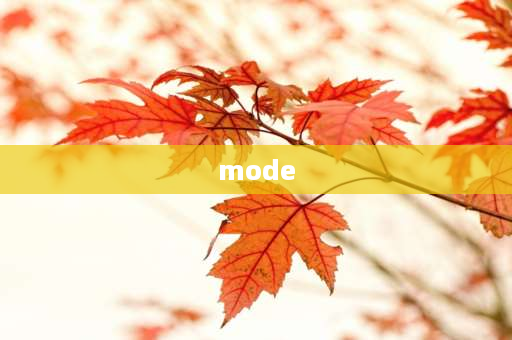 mode 什么意思 MoDE什么意思？