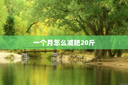 一个月怎么减肥20斤 小基数一个月瘦20斤最有效方法？