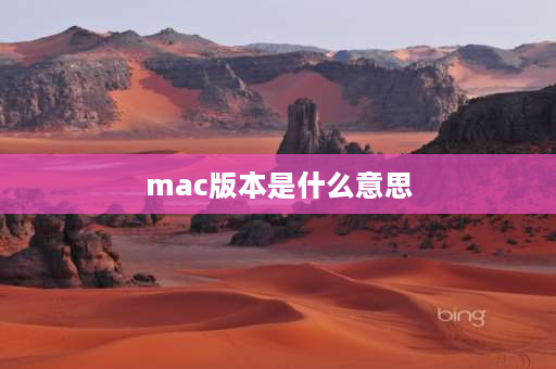 mac版本是什么意思 Mac应用是指什么？