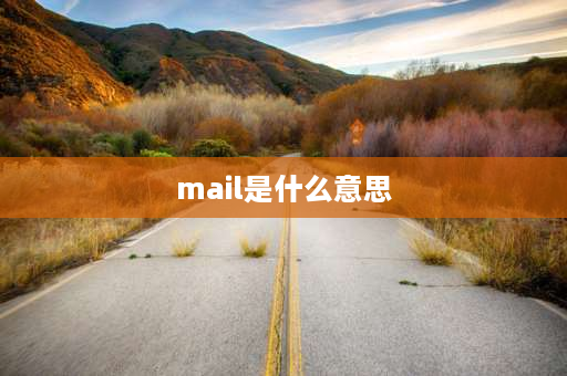 mail是什么意思 mail什么意思？