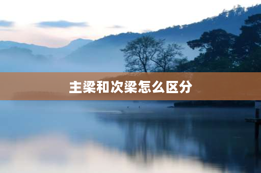 主梁和次梁怎么区分 在建筑中怎么区分主梁与次梁，有什么标准？请具体点？