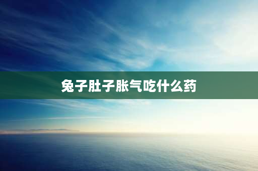 兔子肚子胀气吃什么药 兔子肚子涨怎么办？