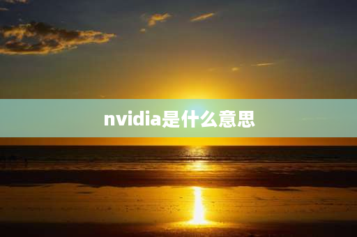 nvidia是什么意思 nv是什么标志？