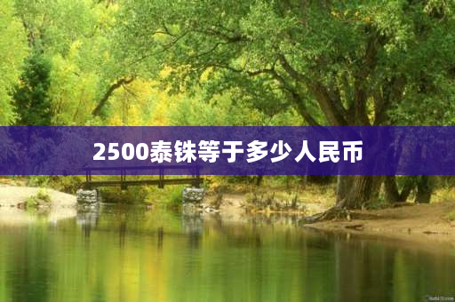 2500泰铢等于多少人民币 一个亿的泰铢是多少人民币？