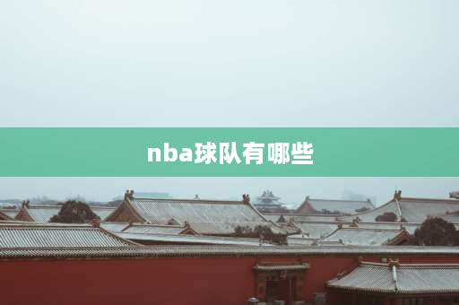 nba球队有哪些 NBA有哪些队伍？