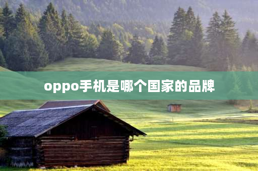 oppo手机是哪个国家的品牌 oppo是国产机吗？