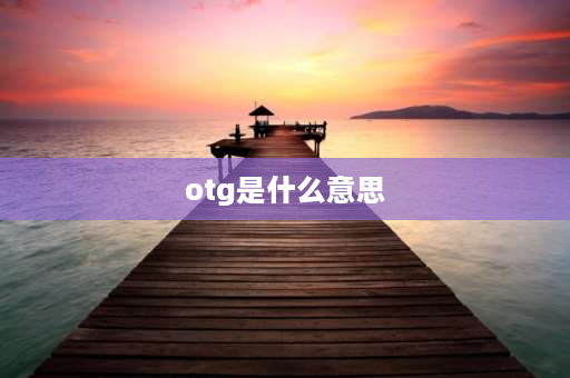 otg是什么意思 安装otg是怎么回事？