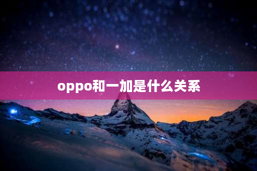 oppo和一加是什么关系 1加手机和OPPO手机什么关系？