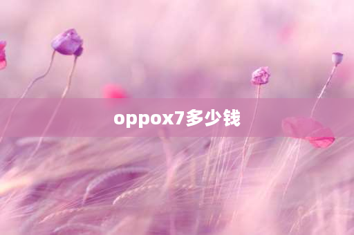 oppox7多少钱 oppofindx7和x7ultra参数？