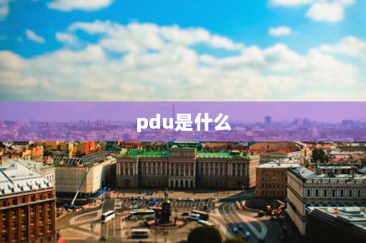 pdu是什么 pdu全称是什么？