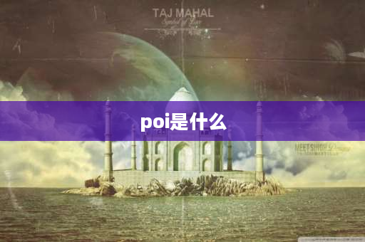 poi是什么 poi什么意思啊？