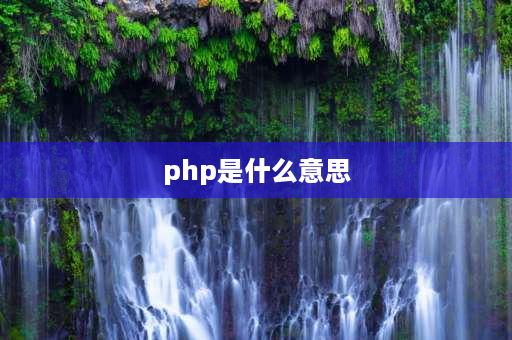 php是什么意思 php模式是什么意思？