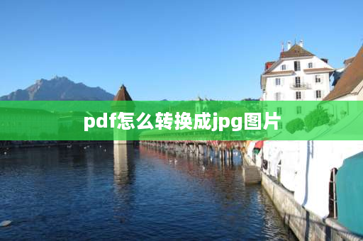 pdf怎么转换成jpg图片 pdf文档怎样转换成jpg格式？