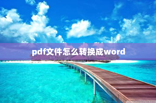 pdf文件怎么转换成word pdf文档怎样转换成word文档？