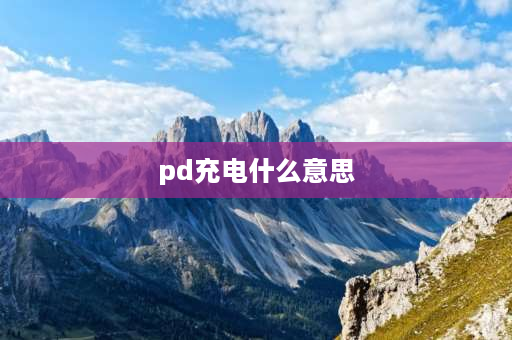 pd充电什么意思 充电宝上pd是啥？