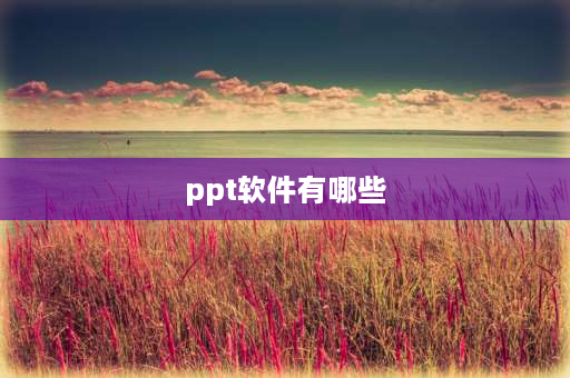 ppt软件有哪些 ppt用哪个软件做好？