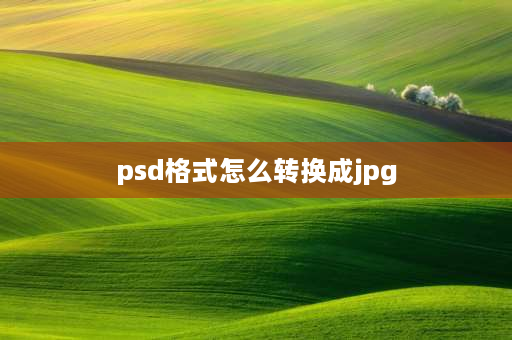 psd格式怎么转换成jpg 怎么把PSD转换成JPG？