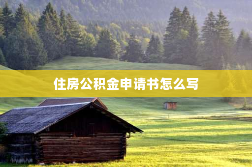 住房公积金申请书怎么写 公积金账号信息怎么完善？