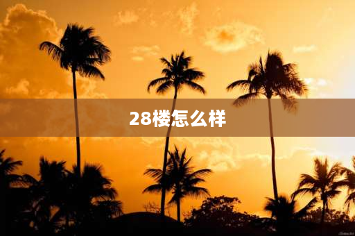 28楼怎么样 买房买到28楼，有人说楼层不好.大家怎么看？