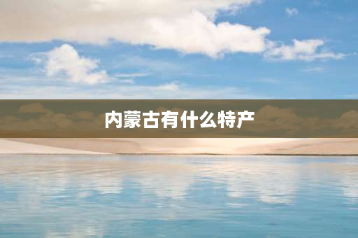 内蒙古有什么特产 内蒙古的著名特产文学常识？