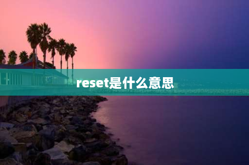 reset是什么意思 reset是哪个键啊？